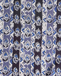 Classic Floral Printed Unstitched Blouse Material - Grey-Close