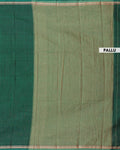 Classic Handloom Narayanpet Cotton Saree with Traditional Temple Border - Green