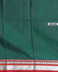 Classic Handloom Narayanpet Cotton Saree with Traditional Zari Woven Border  - Green