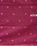 Classic Semi Silk Cotton Saree Golden Zari Border and All-Over Thread Motifs - Onion Pink