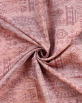 Classic Semi Tussar Saree with Jaal Inspired Motifs and Zari Woven Border - Pink-Close Up
