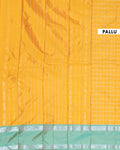 Classic Soft Silk Saree Zari Checked Body and Elegant Contrast Traditional Border - Yellow