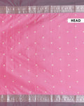 Classic Soft Silk Saree with Delicate Butta Design and Ornate Border Work - Pink