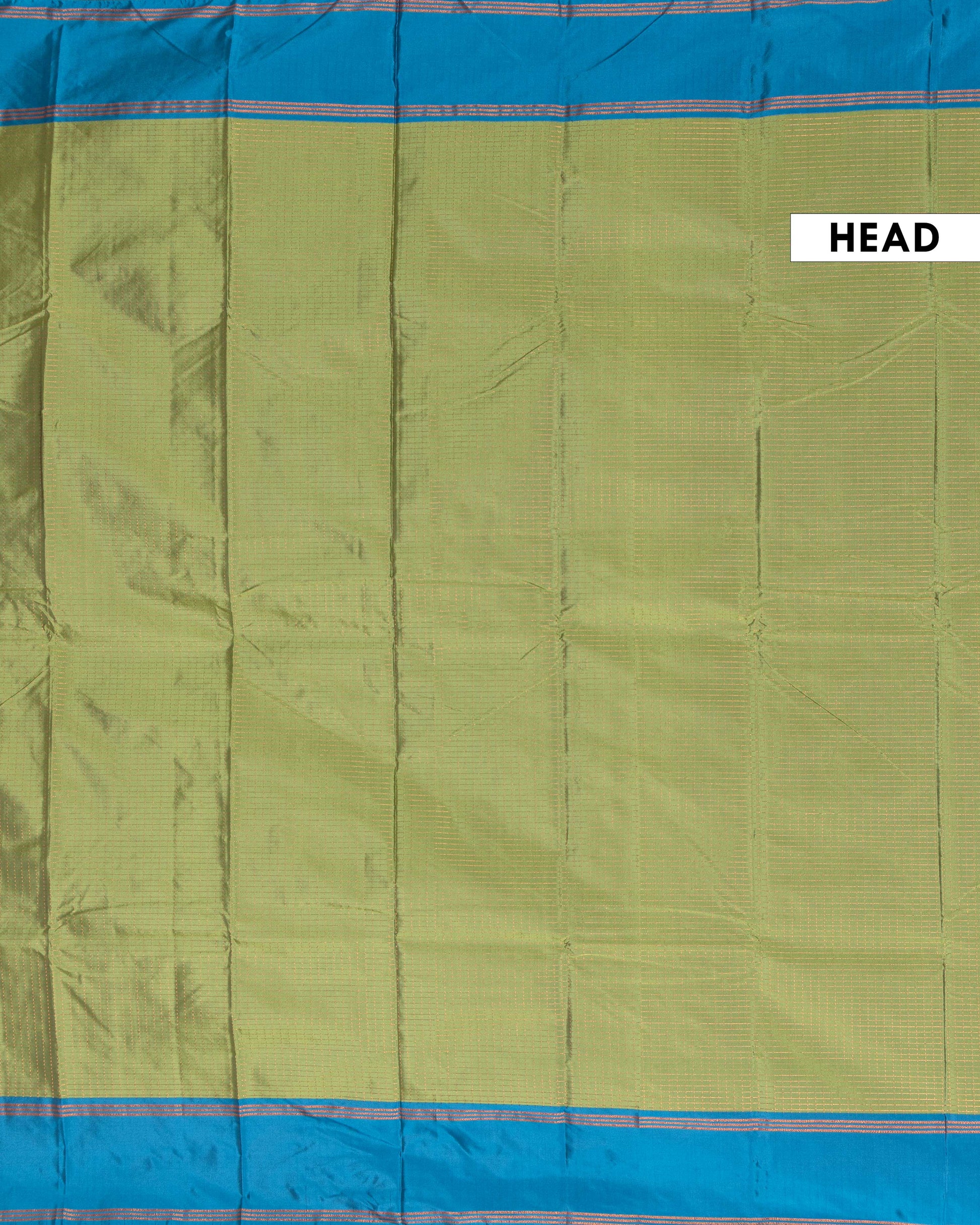 Classic Soft Silk Saree with Delicate Zari Striped Weave and Rich Border Finish - Green