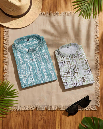 Contemporary Dad & Son Matching Shirt Pair – Casual and Cool
