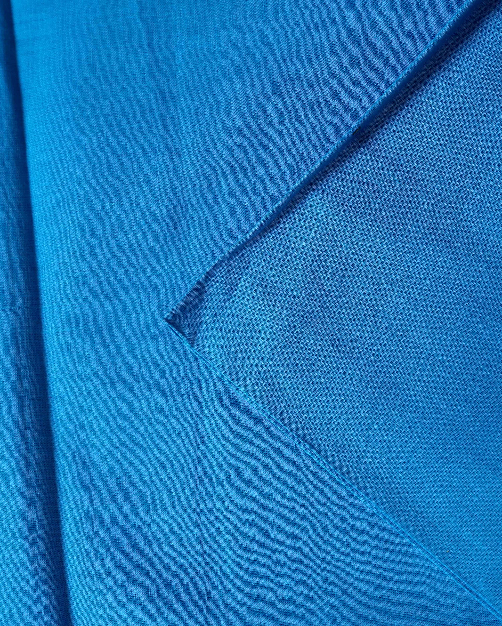 Women's Handloom Cotton Unstitched Salwar Suit Material with Woven Border and Matching Patterned Dupatta - Green