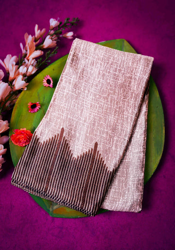 Light Brown Color Uniform Saree - U19