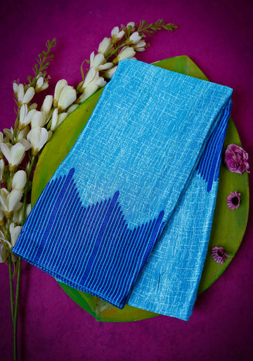 Light Blue Color Uniform Saree - U23