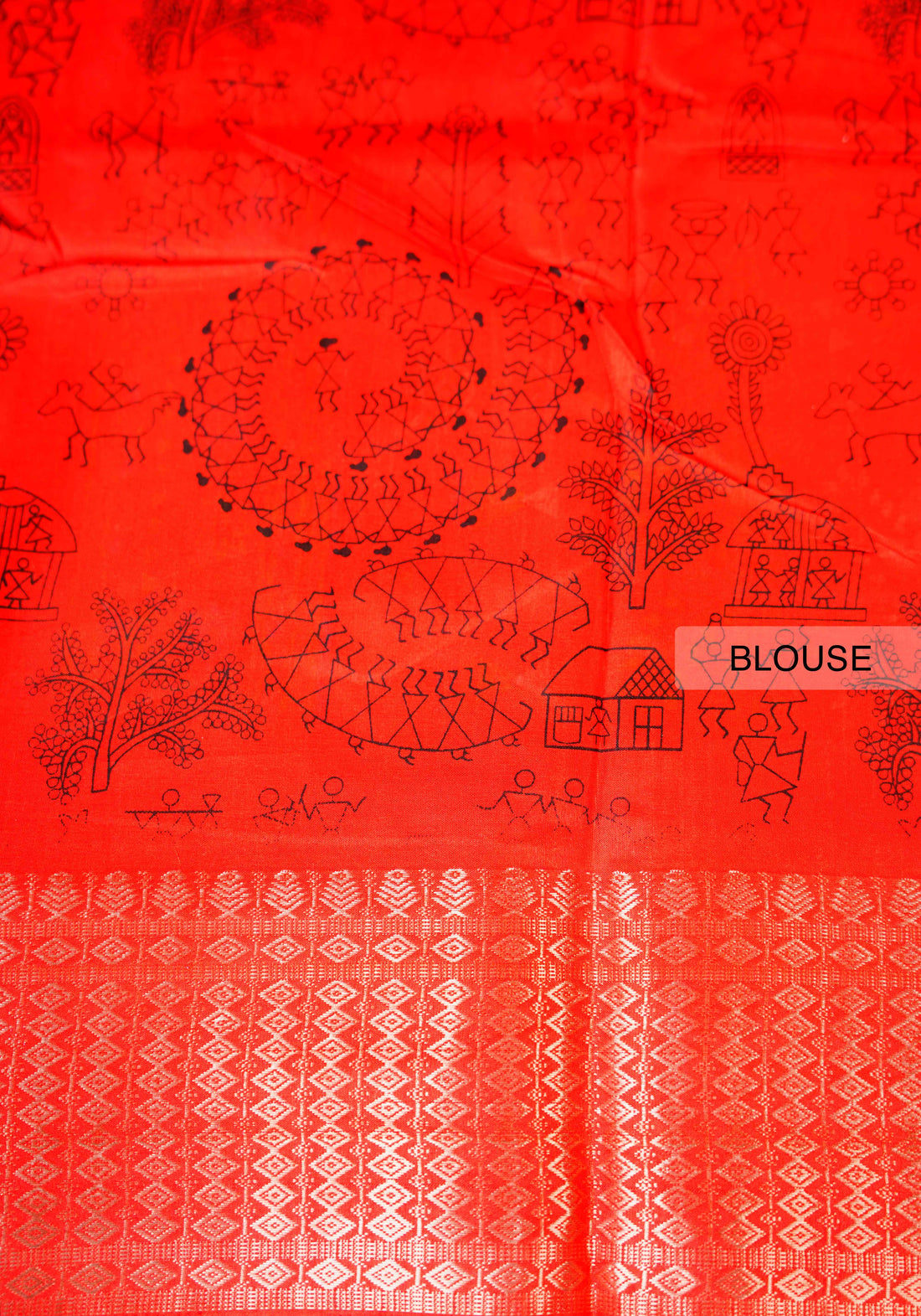 Dola Silk Saree With Contrast Border - Green