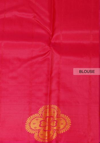 Dark Pink Colour Traditional Saree Without Border