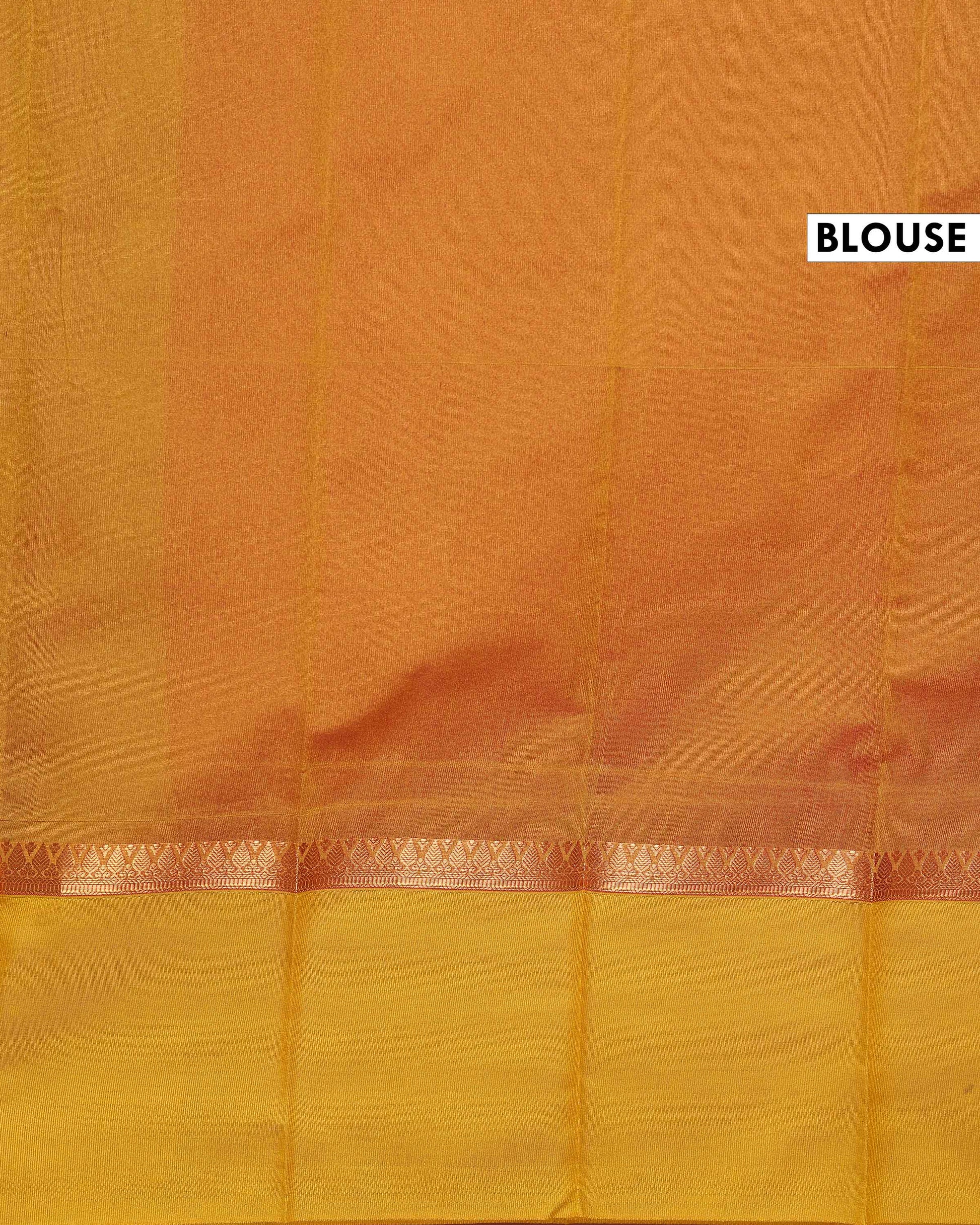Elampillai Handwoven Silk Cotton Saree with Intricate Zari Woven Contrast Korvai Border - Dark Pink