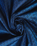 Elampillai Silk Cotton Saree with Intricate Woven Motifs and Rich Contrast Border - Teal-CLOSEUP