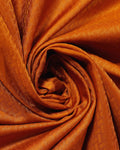 Elampillai Silk Cotton Saree with Intricate Zari Border & Weave Pattern - Mustard-closeup