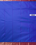 Elampillai Silk Cotton Saree with Intricate Zari Border and Butta Work - Blue-head