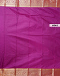 Elampillai Silk Cotton Saree with Intricate Zari Border and Traditional Motifs - Purple-Head