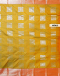 Elampillai Silk Cotton Saree with Intricate Zari Weave & Traditional Motifs - Green-HEAD