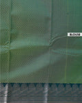 Elampillai Silk Cotton Saree with Intricate Zari Weave and Traditional Border - Green-BLOUSE