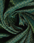 Elampillai Silk Cotton Saree with Intricate Zari Weave and Traditional Border - Green-CLOSEUP