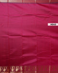 Elampillai Silk Cotton Saree with Traditional Dancing Figure Motifs and Zari Border - Maroon-HEAD