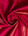 Elampillai Silk Cotton Saree with Zari Motifs and Contrasting Border - CLOSEUP