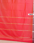Elampillai Silk Cotton Saree with Zari Woven Border and Traditional Motifs - Dark Orange-pallu