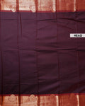 Elampillai Silk Cotton Saree with Zari Woven Border and Traditional Motifs - Dark Purple-head