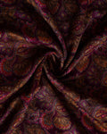Elegant Art Silk Saree with Intricate Paisley and Floral Motifs and Traditional Woven Border - Close Up