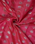 Elegant Banarasi Tissue Saree with Traditional Zari Motifs and Ornate Woven Border -Close Up