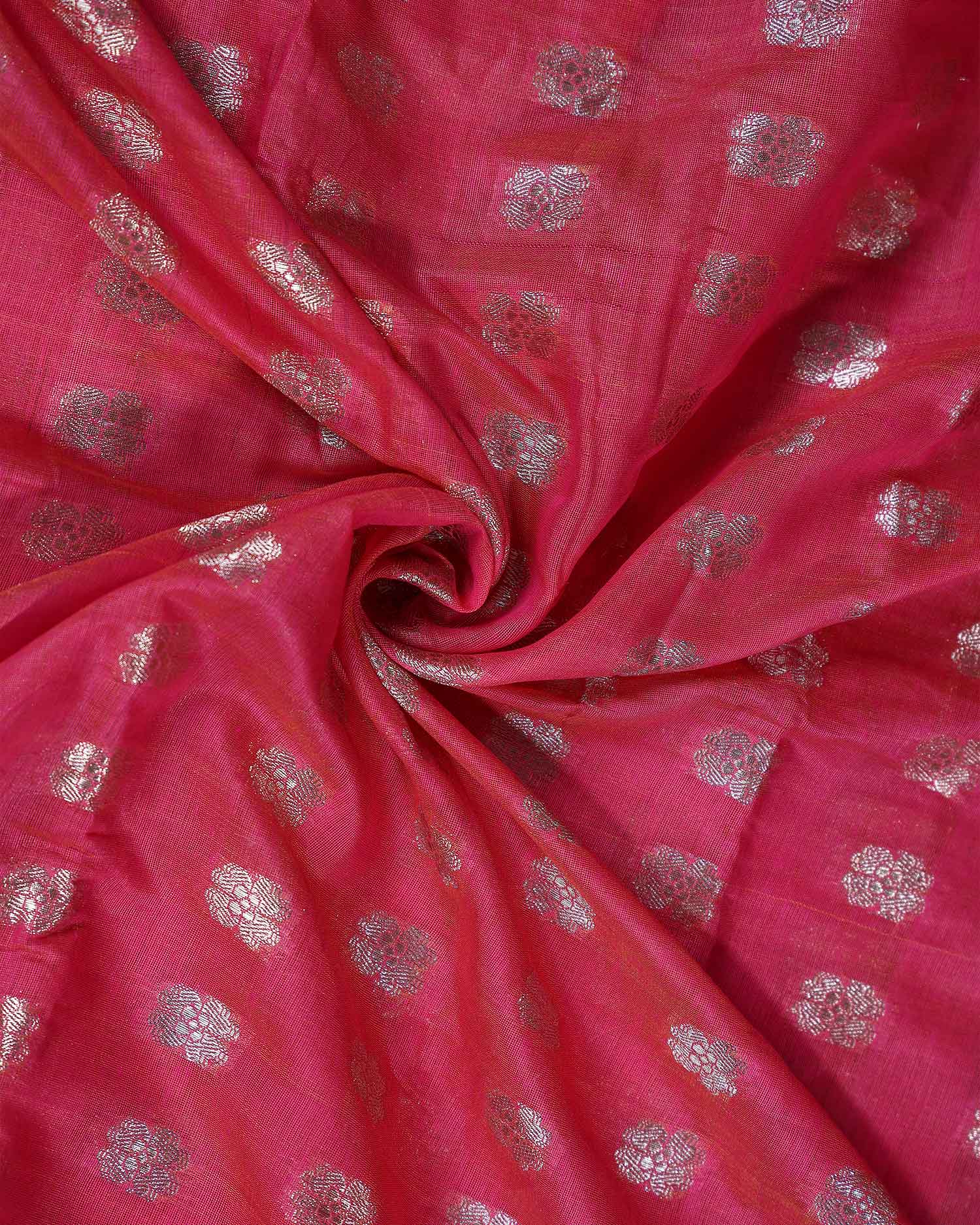 Elegant Banarasi Tissue Saree with Traditional Zari Motifs and Ornate Woven Border -Close Up