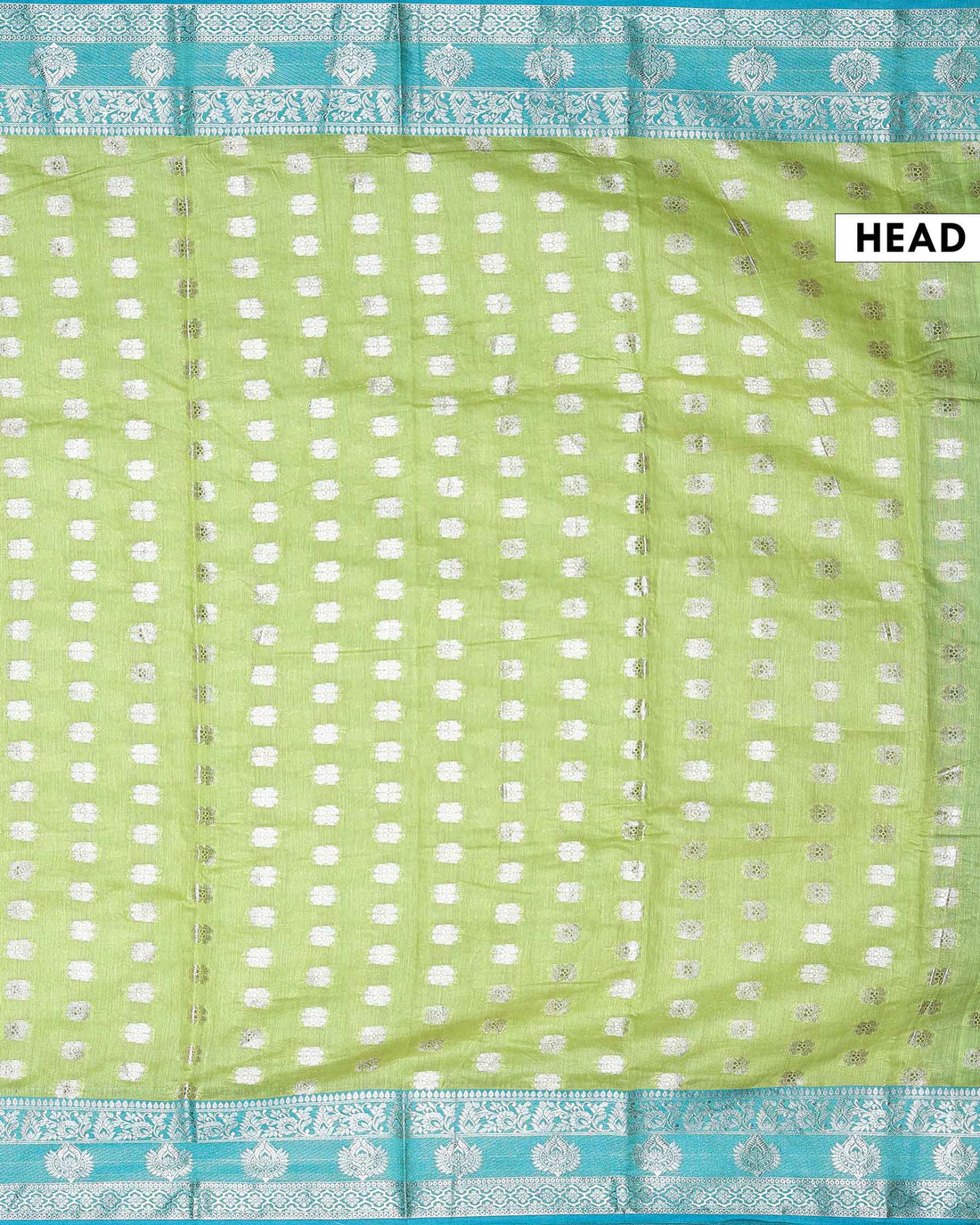 Elegant Banarasi Tissue Saree with Traditional Zari Motifs and Ornate Woven Border - Green