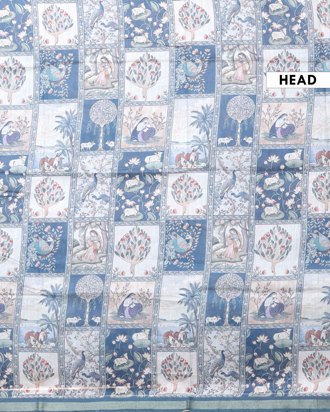 Elegant Digital Print Semi-Silk Saree with Traditional Motifs - Multi