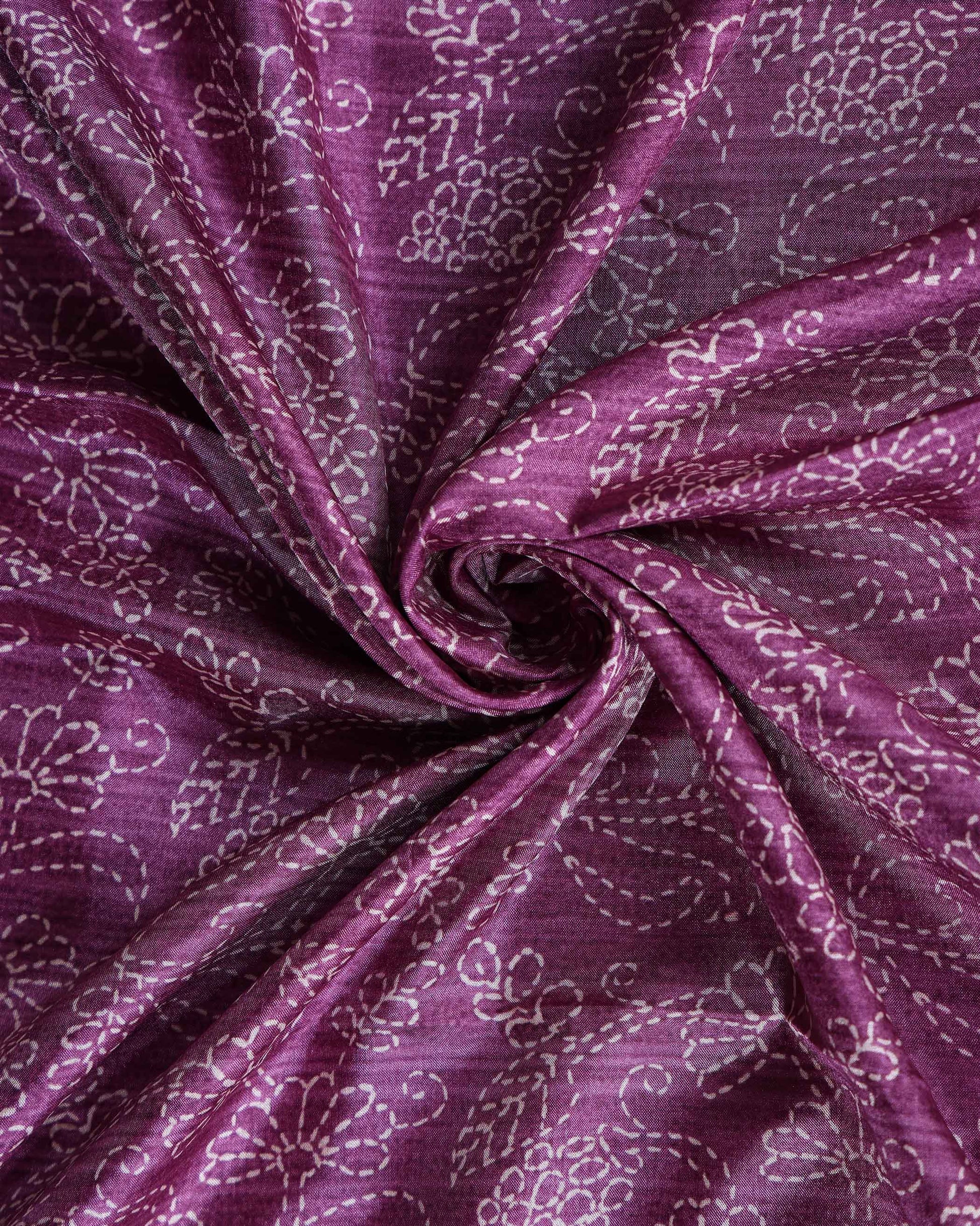 Elegant Dola Saree with Intricate Floral and Peacock Motif Border - CLOSE