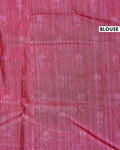 Elegant Dola Saree with Kantha Embroidery and Printed Pallu - Blouse