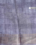 Elegant Dola Silk Saree with All-Over Floral Print and Traditional Woven Border - Blouse