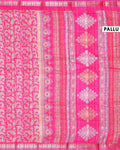 Elegant Dola Silk Saree with All-Over Traditional Paisley Buti Motifs and Intricate Zari Woven Floral Border - Pink-Pallu