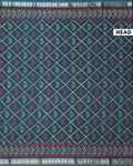 Elegant Dola Silk Saree with All Over Paisley Motifs in Geometric Diamond Pattern and Traditional Zari Woven Border - Dark Green-Head