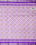 Elegant Dola Silk Saree with All Over Traditional Ikkat Inspired Geometric Motifs and  Zari Woven Border - Purple-Head