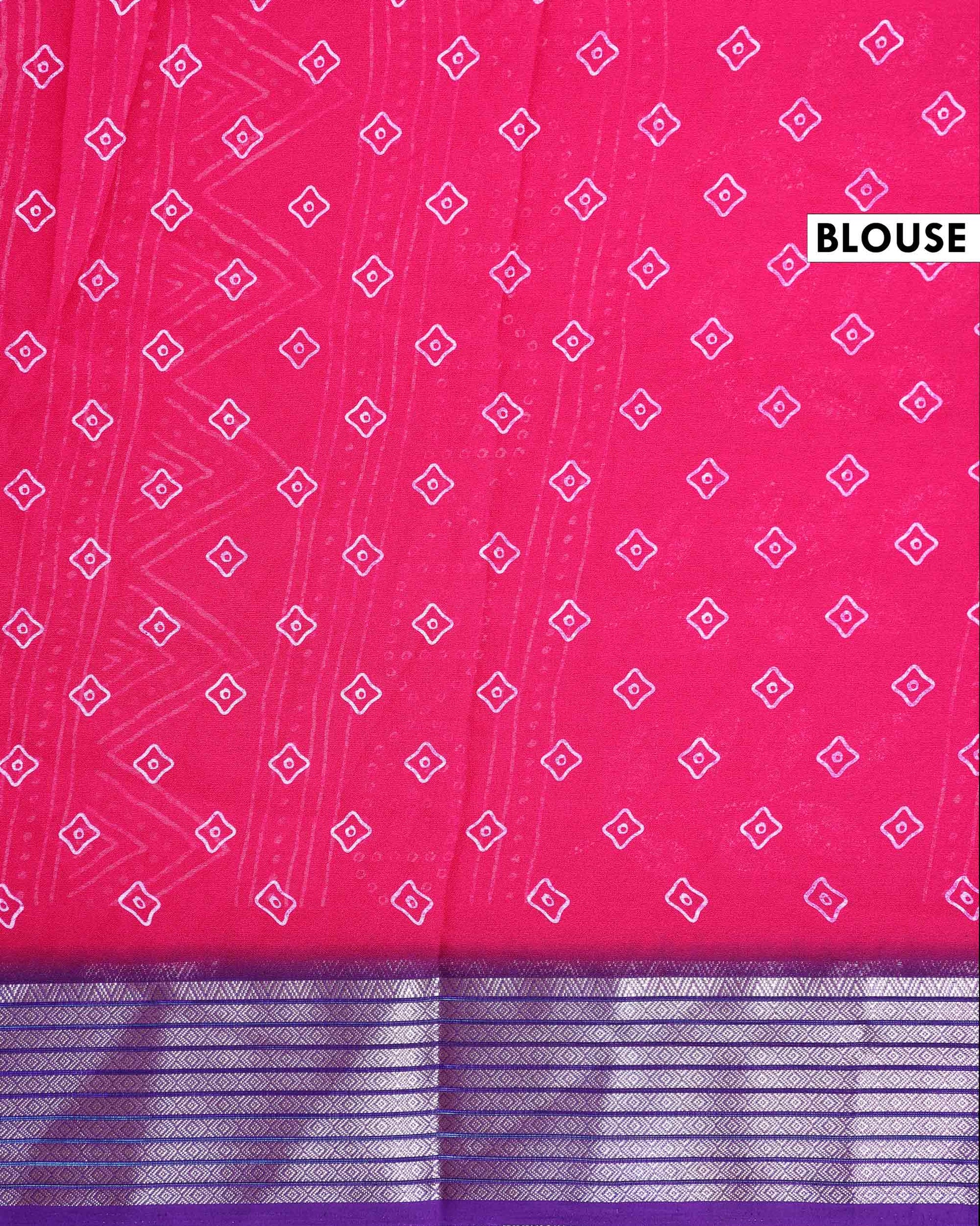 Elegant Dola Silk Saree with All Over Woven Leaf Buti Design and Intricate Geometric Border - Pink-Blouse