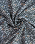 Elegant Dola Silk Saree with Intricate Floral Woven Motifs and Elegant Zari Border - Green-Close Up