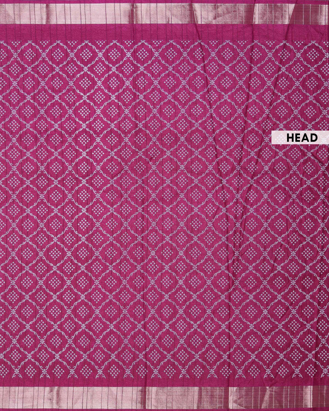 Elegant Dola Silk Saree with Intricate Geometric and Floral Pattern Enhanced by a Contrast Border - Burgundy