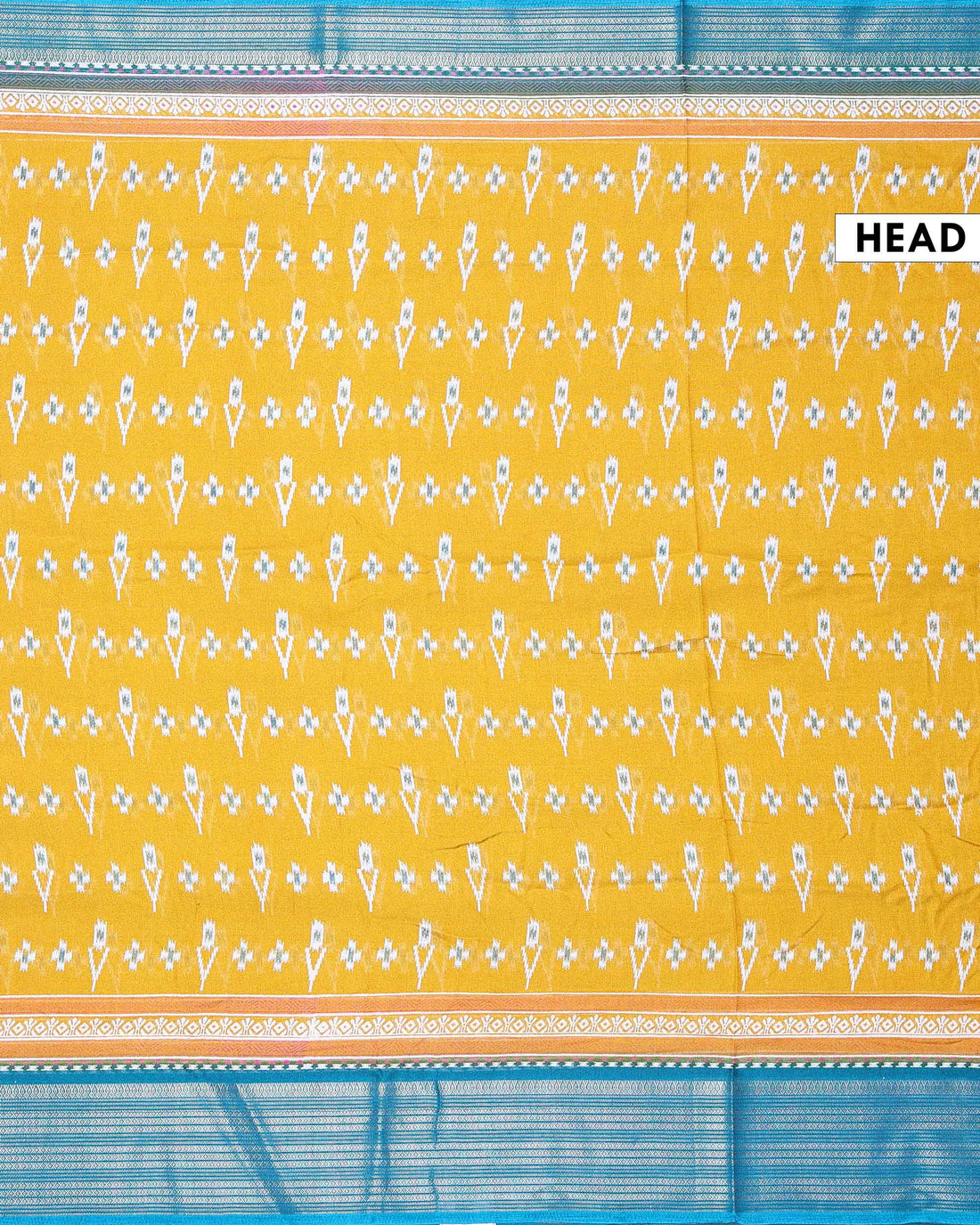 Elegant Dola Silk Saree with Intricate Ikkat Inspired Buta Motifs and Ornate Contrast Border - Yellow