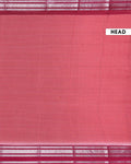 Elegant Dola Silk Saree with Silver Striped Body and a Rich Zari Border - Light Red-Head