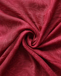 Elegant Dola Silk Saree with Subtle Woven Buttas Graceful Zari Border with Animal Motifs - Cherry Red-Close Up