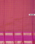 Elegant Elampillai Handloom Silk Cotton Saree with All-over Checks and Contrast Zari Border  - Yellow