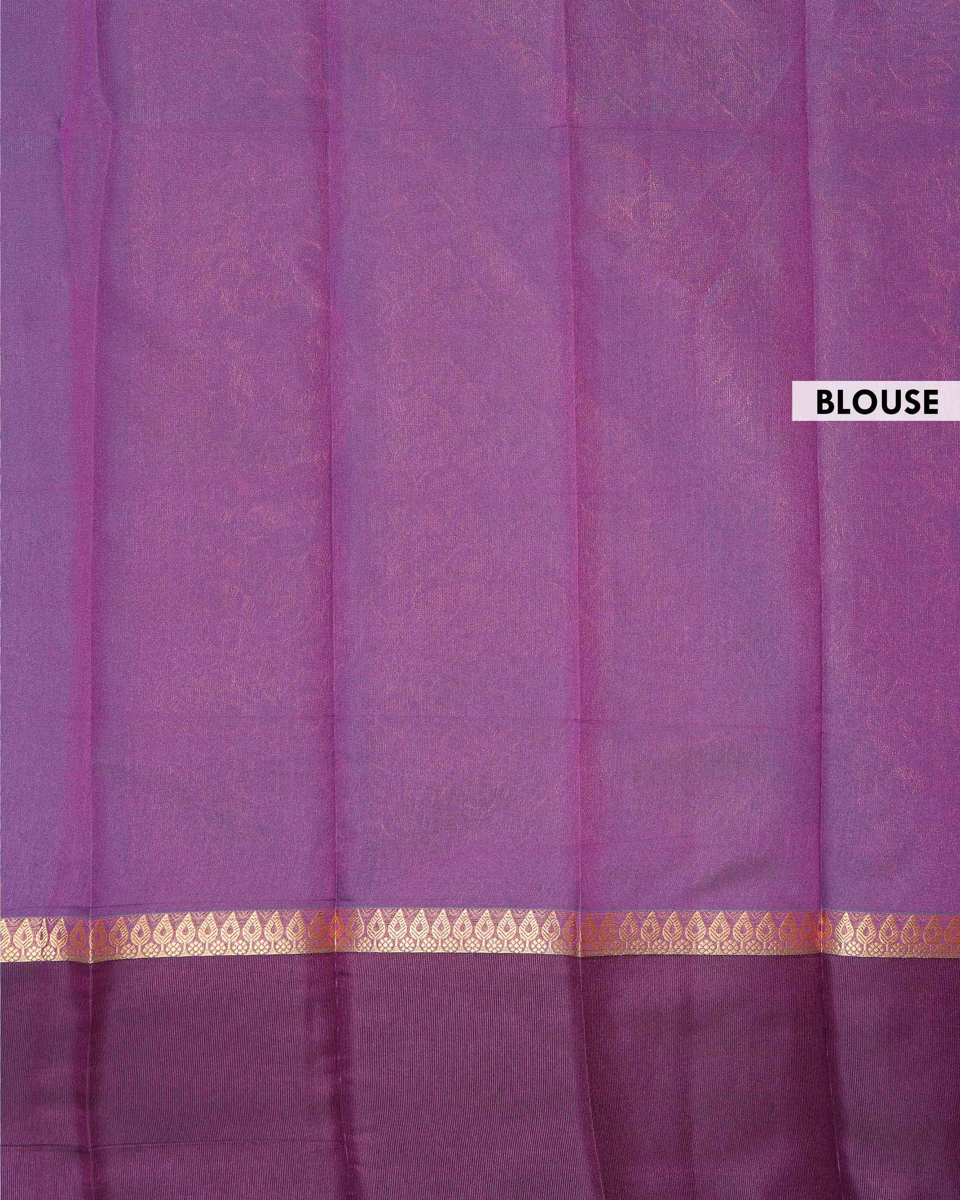 Elegant Elampillai Handloom Silk Cotton Saree with Traditional Contrast Zari Border - Green