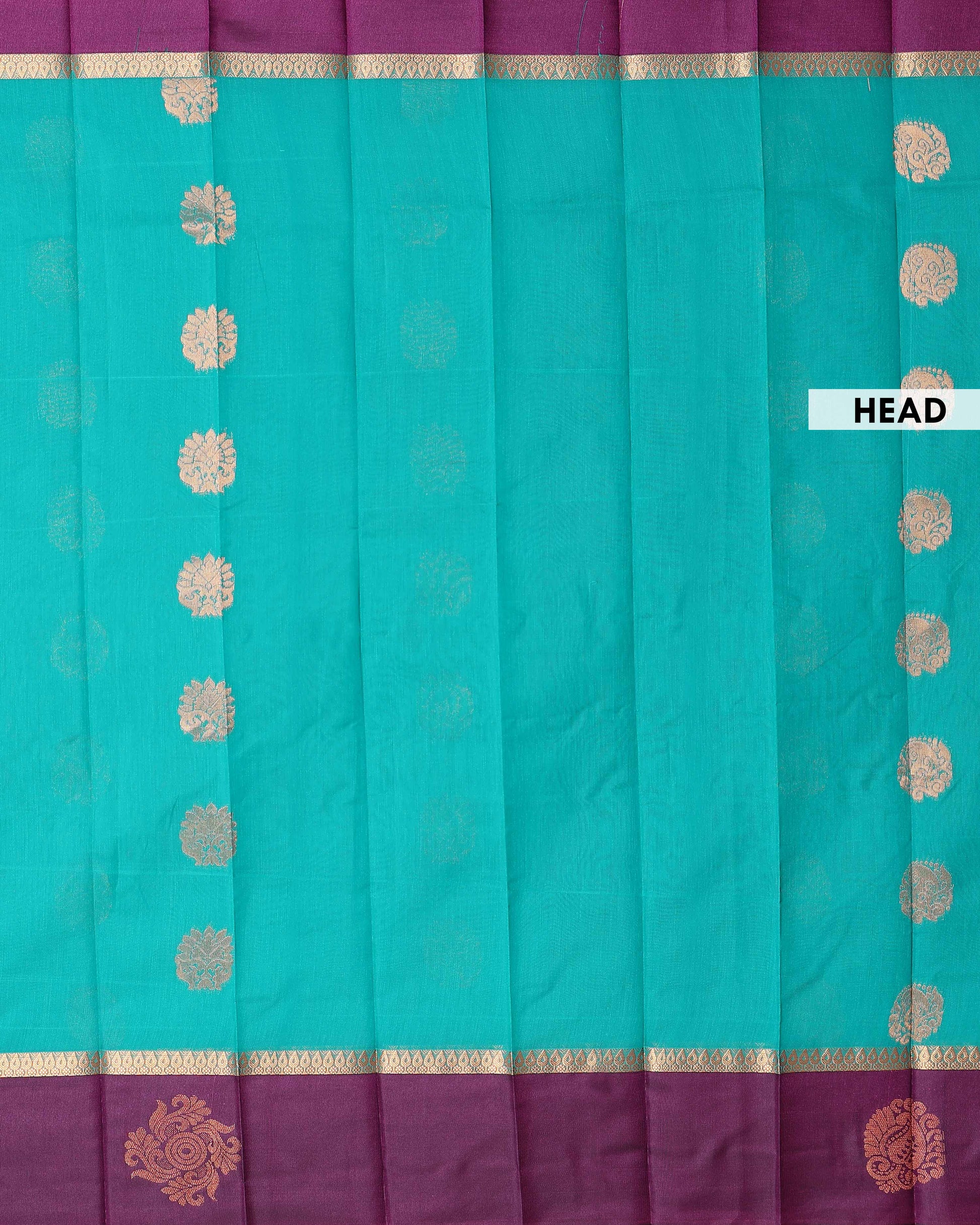 Elegant Elampillai Handloom Silk Cotton Saree with Traditional Contrast Zari Border - Green