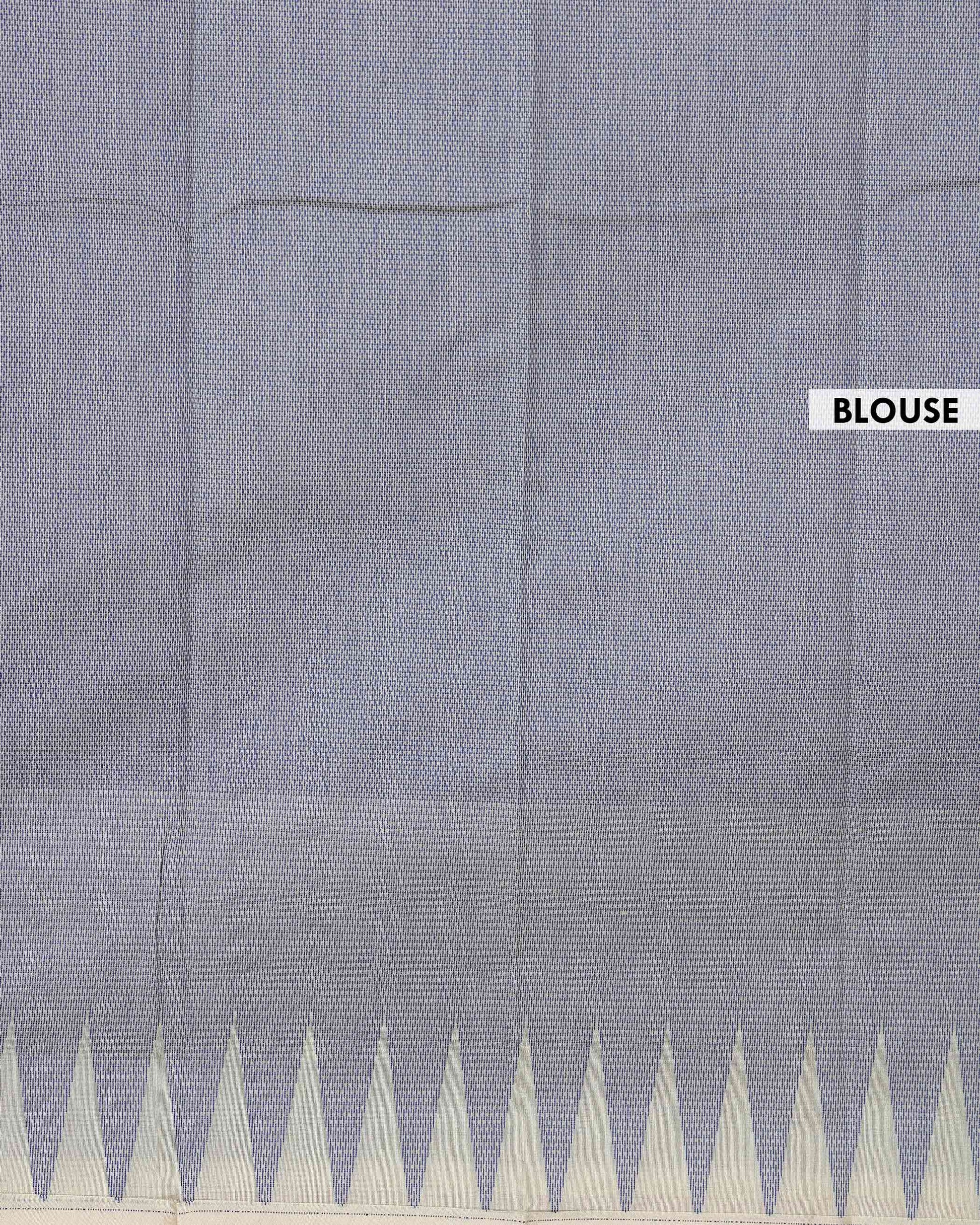 Elegant Elampillai Handloom Silk Cotton Saree with Traditional Ikkat Weave - Light Green