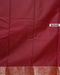 Elegant Elampillai Handloom Silk Cotton Saree with Traditional Zari Border - Blue-Blouse