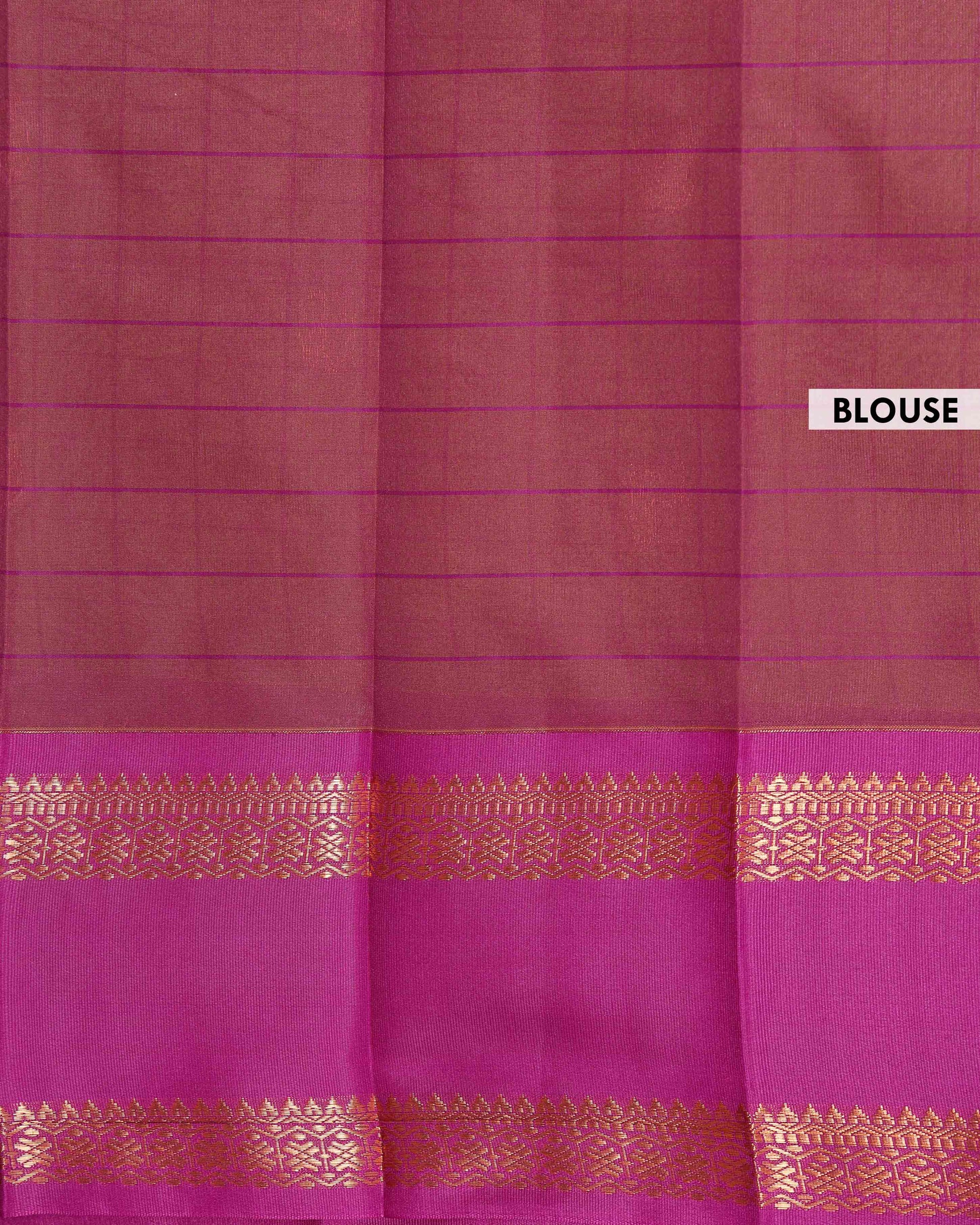 Elegant Elampillai Handloom Silk Cotton Saree with Traditional Zari Checks and Contrast Korvai Border - Green