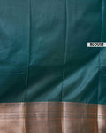 Elegant Elampillai Handloom Silk Cotton Saree with Zari Border - Purple-Blouse
